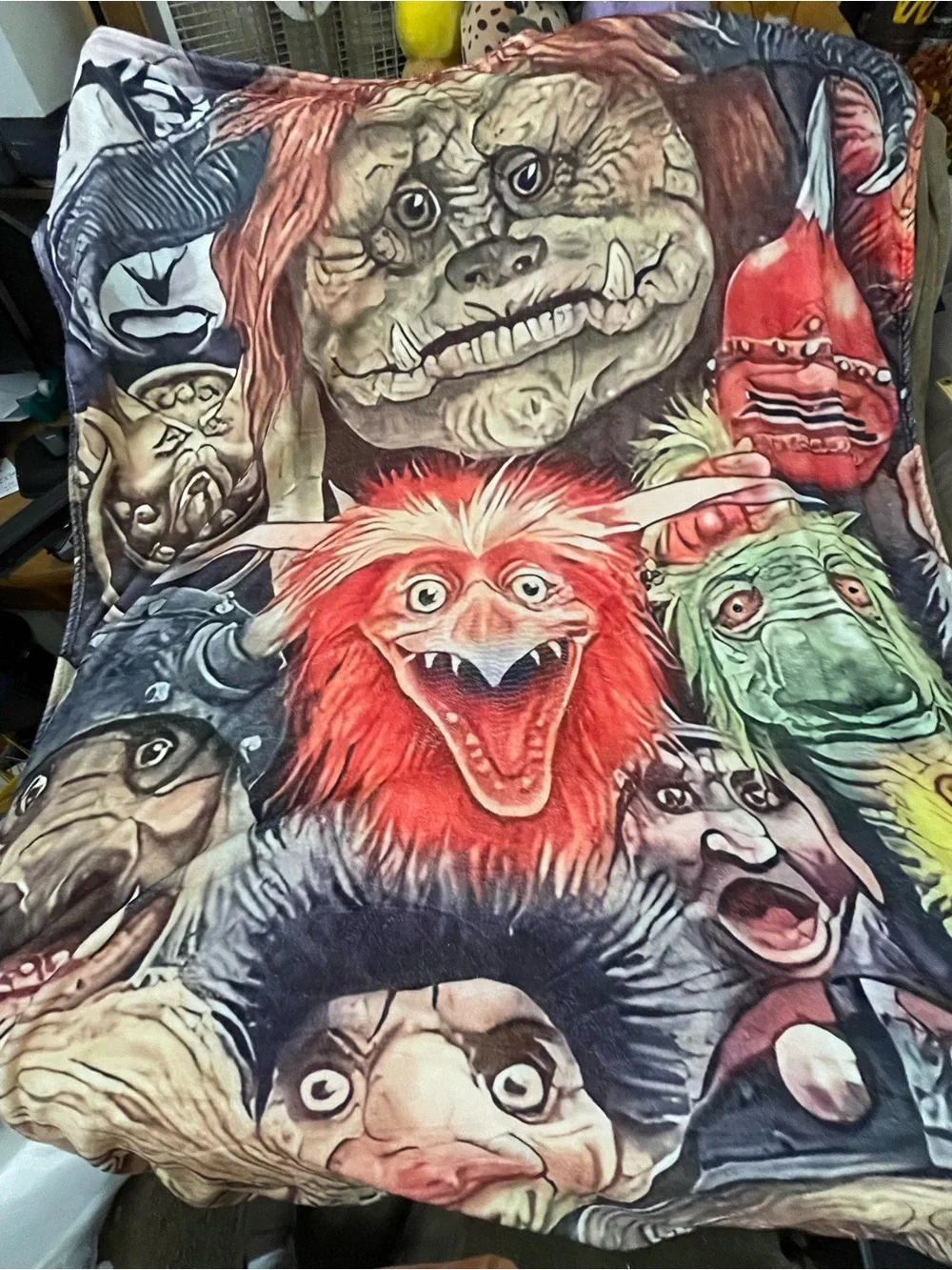Themed “86 Labyrinth Movie Plush Silky Soft Flannel Throw - 60” X 79”